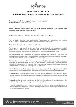 Arrete 1793-2026-Arrete Acces Bois Thouars-Sourreil-Lafiitte Et Parcs Triaire Et Curval-Publié Le 24 07 2026