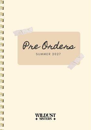 PRE ORDERS SS27 - BARE BONE