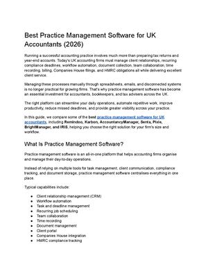 Best Practice Management Software For Uk Accountants (2026)