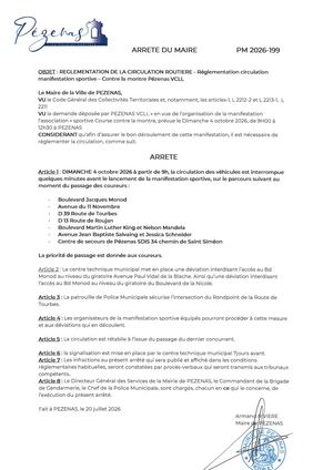 Arrêtés 24 07 26