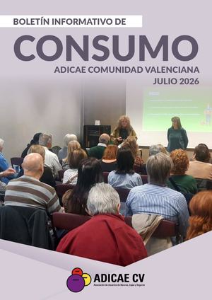 Boletín Informativo de Consumo Julio 2026 de ADICAE Valencia