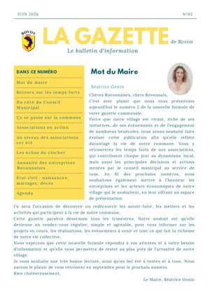 Gazette Juin 2026