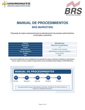 Manual De Procedimientos Brs Marketing