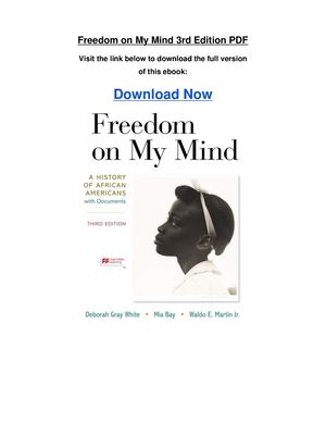 Freedom On My Mind 3rd Edition Pdf