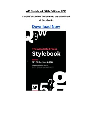 Ap Stylebook 57th Edition Pdf