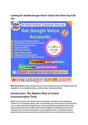 Looking For Verified Google Voice Check Out These Top 0 20 Site