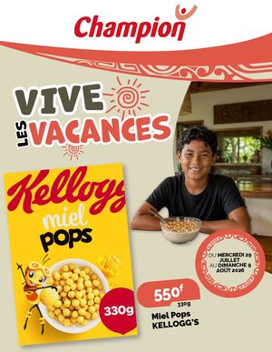 Catalogue Champion Tahiti - Encore les vacances - 29 juillet au 9 août 2026