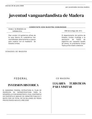 Periódico Reporte Corporativo Blanco