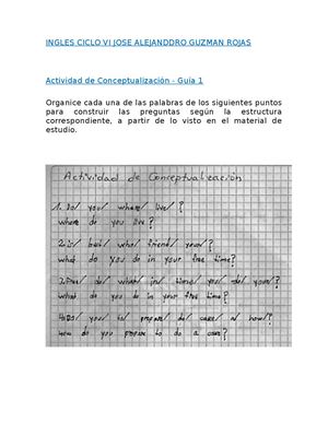 Ingles Ciclo Vi Periodo C Jose Alejanddro Guzman Rojas