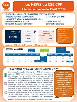 Cse News Du 23 Juillet 2026