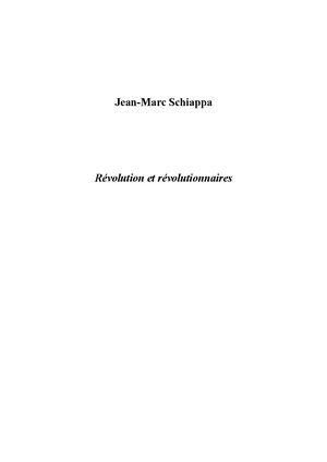 Revolution Et Révolutionnaires