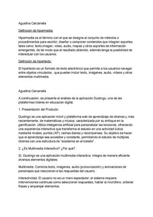 Agustina Carcanella, Parte Individual