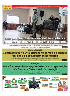 Jornal Correio Do Pampa 25 De Julho 2026