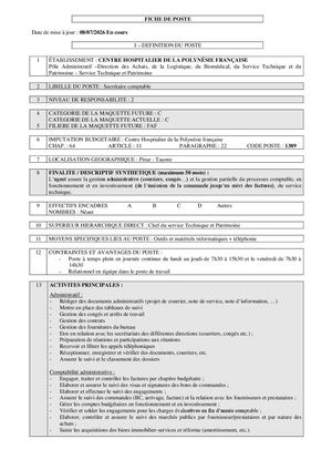 Fp 03 Chpf 1389 C Ada Secrétaire Comptable 08 07 2026 En Cours