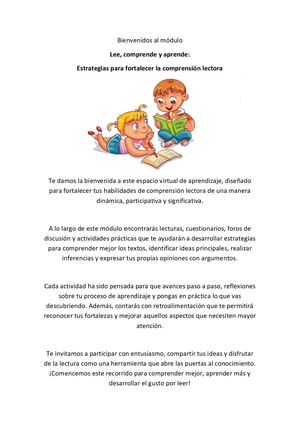 Comprensión Lectora