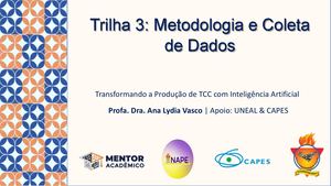Trilha 3 Metodologia E Coleta De Dados