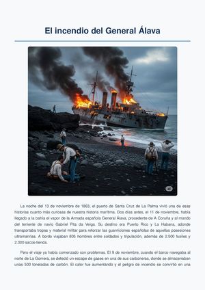 El Incendio del General Álava