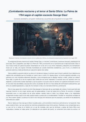 Contrabando nocturno y el terror al Santo Oficio