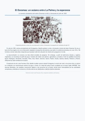 El Doramas: un océano entre La Palma y la esperanza.