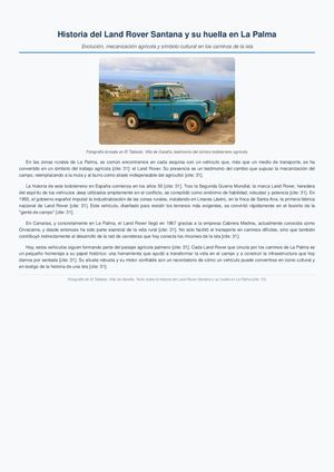 Historia del Land Rover Santana y su huella en La Palma.