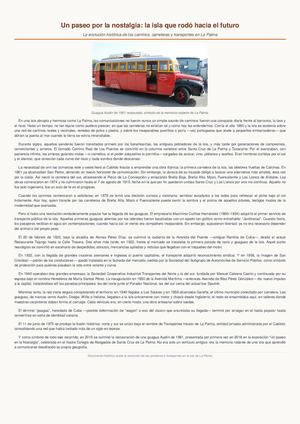 Un paseo por la nostalgia: la isla que rodó hacia el futuro.