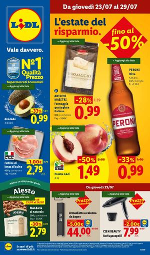 TEST Lidl - link prodotti - 25 luglio 2026