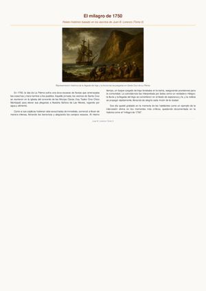 El milagro de 1750.
