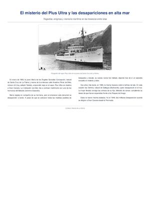 El misterio del Plus Ultra y las desapariciones en alta mar.