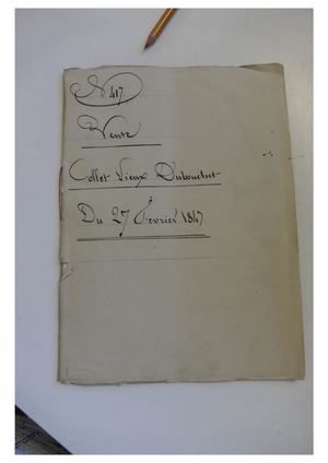 Acte notarié de 1847