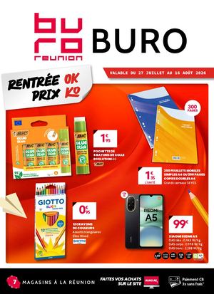 CATALOGUE BURO RÉUNION - RENTRÉE OK, PRIX KO