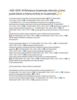 +502↪2375↪0176Avianca~Guatemala~Atención ¿Cómo  puedo lamar a Avianca Airlines en Guatemala?