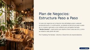 Plan de Negocios Estructura Paso a Paso