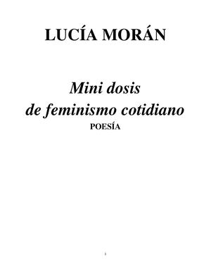 Mini Dosis De Feminismo Cotidiano