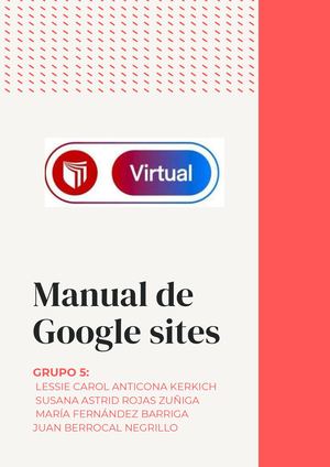 MANUAL INTERACTIVO DE GOOGLE SITE