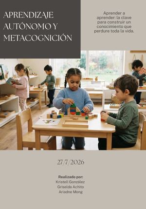 Aprendizaje Autónomo Y Metacognición