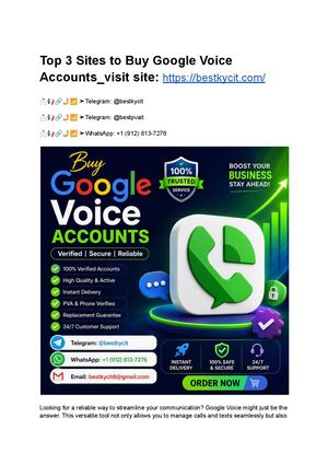 Top 3 Sites To Buy Google Voice Accounts Ultimate Guide …
