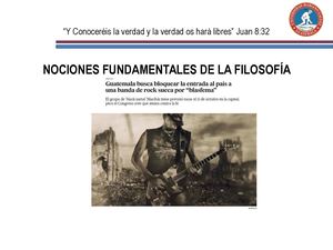 Clase 1 Nociones Fundamentales De La Filosofía
