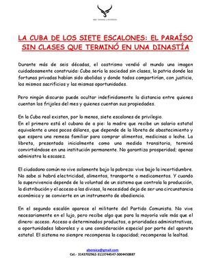 La Cuba De Los Siete Escalones