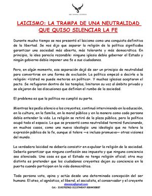 Laicismo