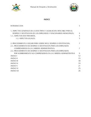 Manual De Despido Y Destitucion