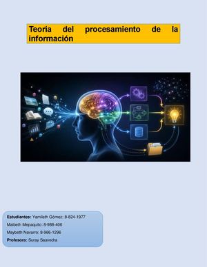 Teoría Del Procesamiento De La Información