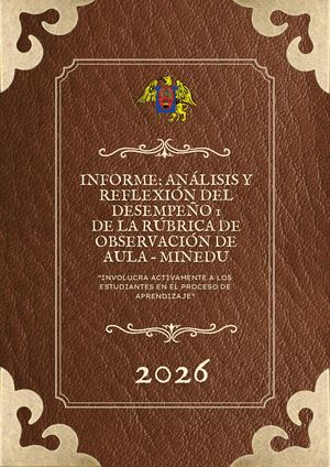 Informe del desempeño 1