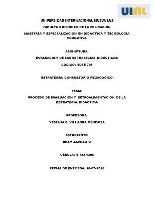 Consultorio Pedagógico