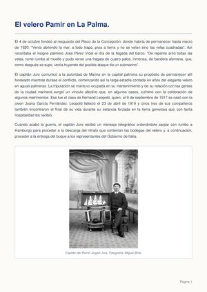 El velero Pamir en La Palma.