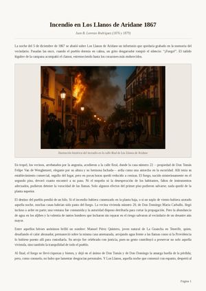 Incendio en Los Llanos de Aridane 1867