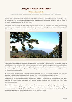 Antiguo volcán de Fuencaliente.
