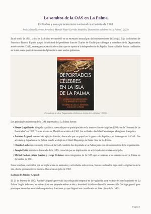 La sombra de la OAS en La Palma.