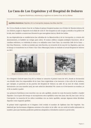 La casa de Los Expósitos.