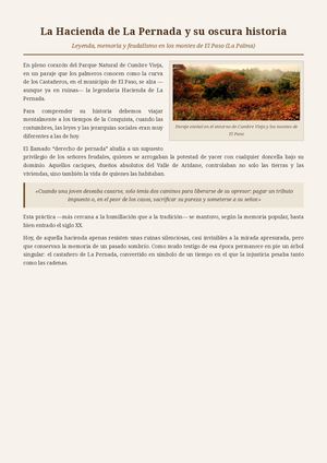 La Hacienda de La Pernada y su oscura historia.