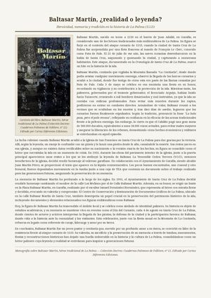 Baltasar Martín, ¿realidad o leyenda?